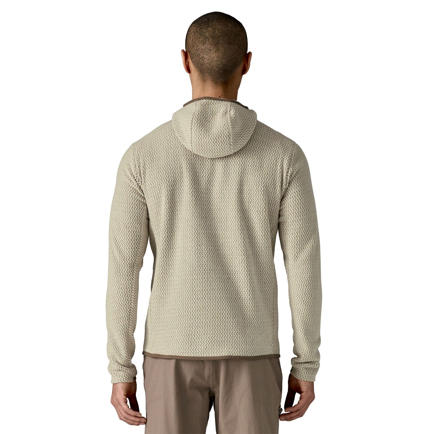 Patagonia 01. MENS APPAREL - MENS HOODIES|SWEATERS - MENS PO HOODY Men's R1® Air Fleece Full-Zip Hoody PLCN PELICAN