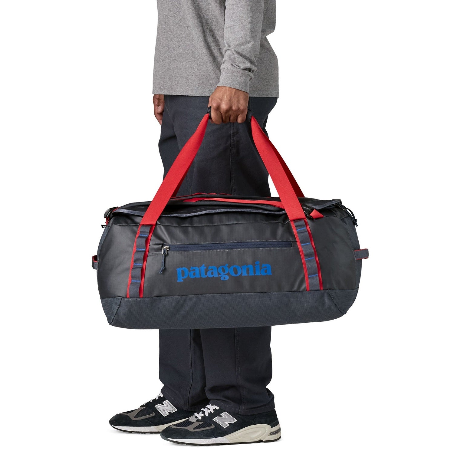 Patagonia 09. PACKS|LUGGAGE - LUGGAGE - DUFFELS Black Hole Duffel 55L SMRE SMOLDER BLUE W AMANITA RED ALL