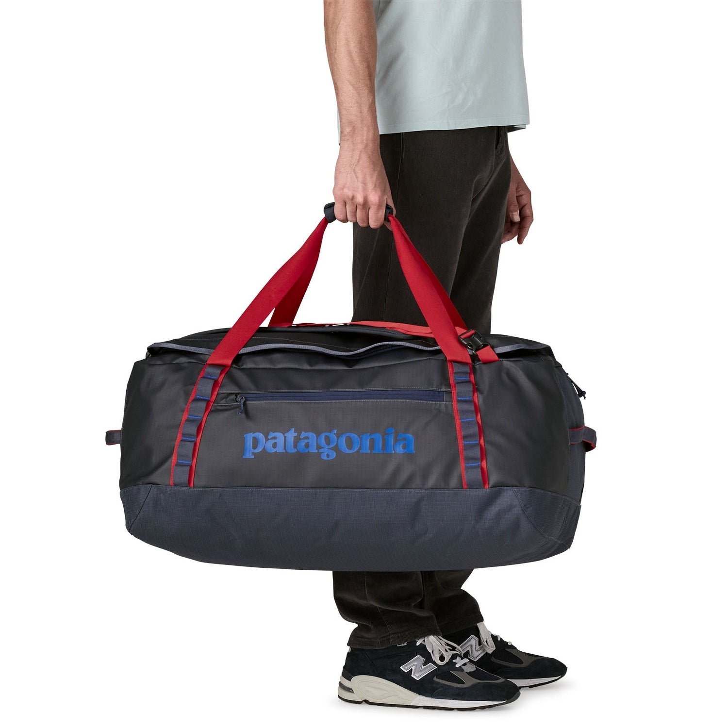 Patagonia Black Hole 70L Duffel, Smolder Blue w/Amanita Red