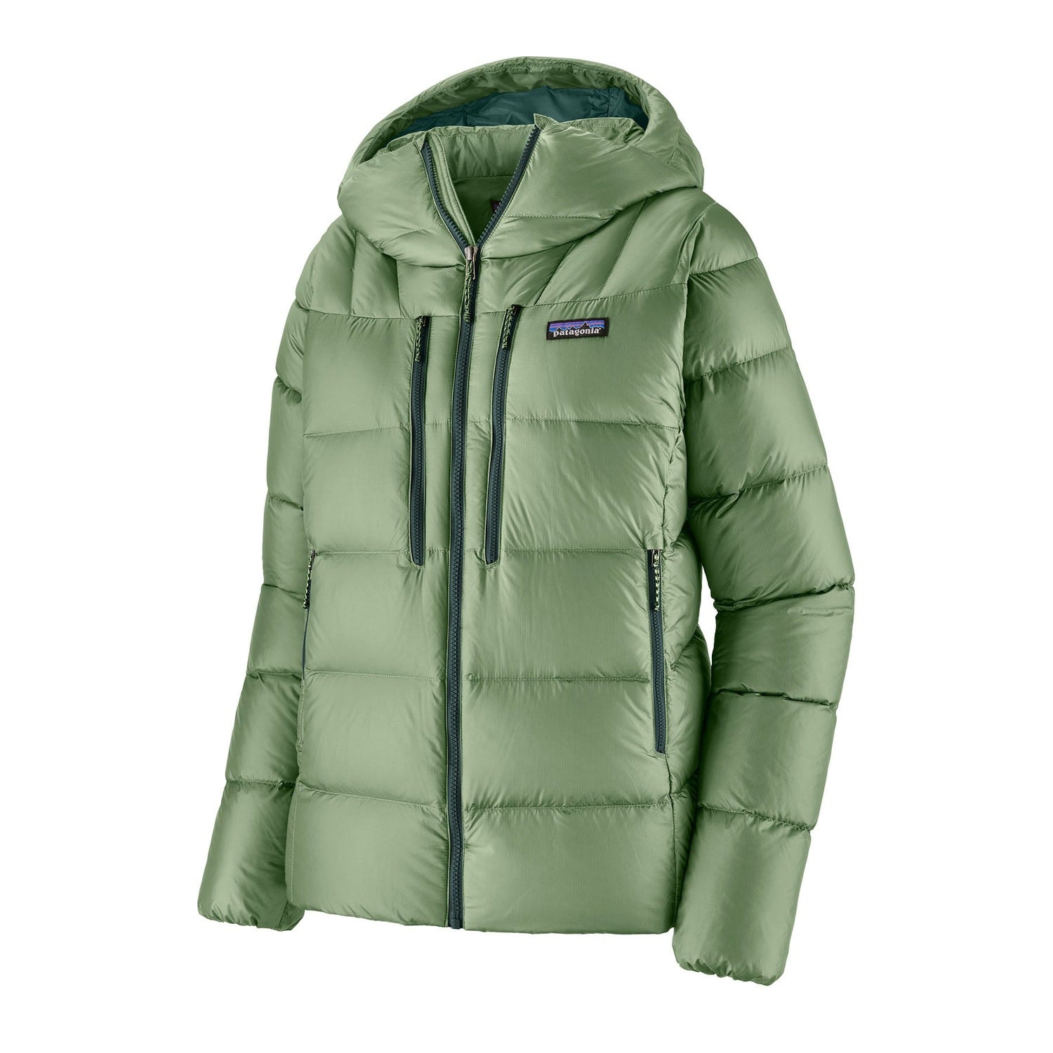 Patagonia 02. WOMENS APPAREL - WOMENS JACKETS - WOMENS JACKETS INSULATED Women's Fitz Roy Down Hoody ELGR ELLWOOD GREEN
