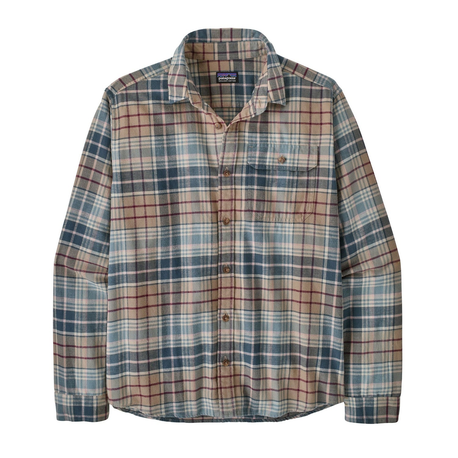 Men's Long Sleeve Lightweight Fjord Flannel Shirt