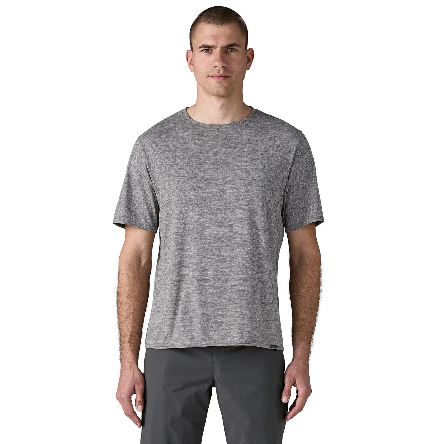 Patagonia 01. MENS APPAREL - MENS SS SHIRTS - MENS SS ACTIVE Men's Capilene® Cool Daily Shirt FEA FEATHER GREY (S26)