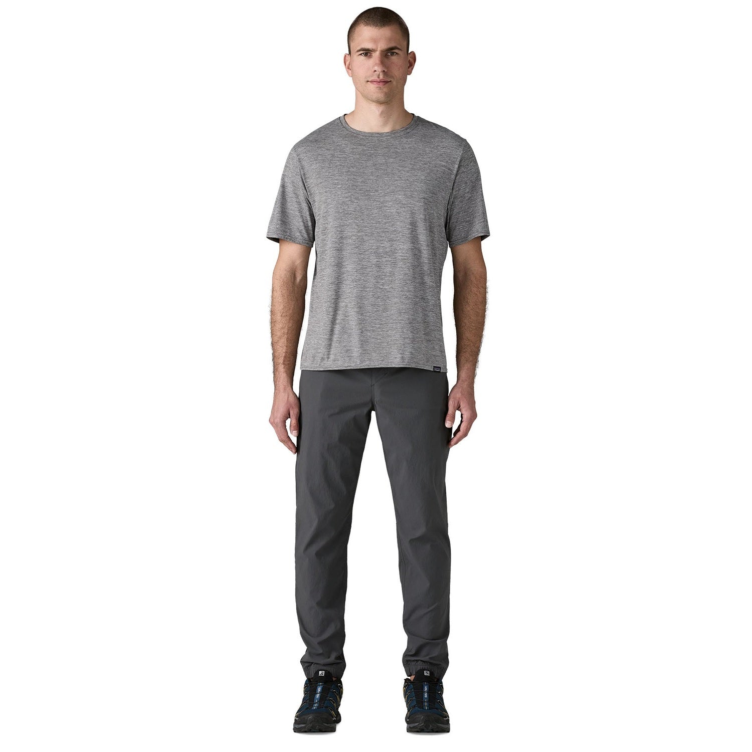 Patagonia 01. MENS APPAREL - MENS SS SHIRTS - MENS SS ACTIVE Men's Capilene® Cool Daily Shirt FEA FEATHER GREY (S26)