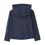Patagonia 03. KIDS|BABY - BABY - BABY TOPS Baby Capilene® Silkweight UPF Hoody FSTN FITZ SCRIPT|NEW NAVY