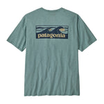 Patagonia 01. MENS APPAREL - MENS T-SHIRTS - MENS T-SHIRT SS Men's Boardshort Logo Pocket Responsibili-Tee BLSG BLUE SAGE
