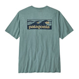 Patagonia 01. MENS APPAREL - MENS T-SHIRTS - MENS T-SHIRT SS Men's Boardshort Logo Pocket Responsibili-Tee BLSG BLUE SAGE