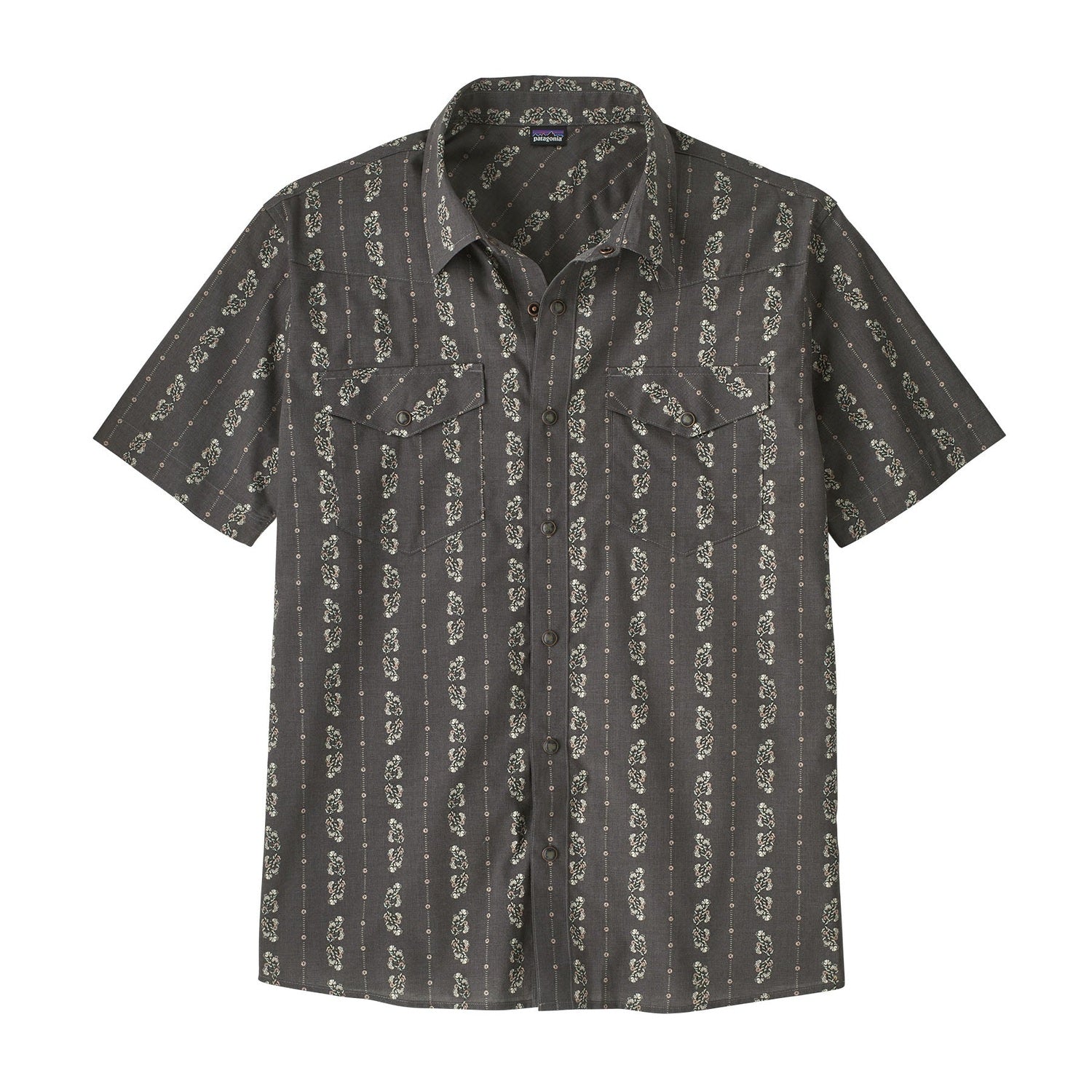 Patagonia 01. MENS APPAREL - MENS SS SHIRTS - MENS SS BUTTON UP Men's Go-To Western Shirt LLFO LOWLANDS| FORGE GREY