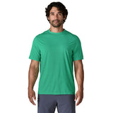 Patagonia 01. MENS APPAREL - MENS SS SHIRTS - MENS SS ACTIVE Men's Capilene® Cool Ultra Shirt AQSX AQUA STONE - LIGHT AQUA STONE X-DYE