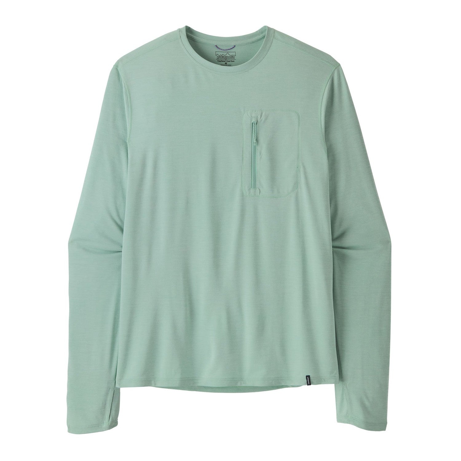 Patagonia 01. MENS APPAREL - MENS LS SHIRTS - MENS LS ACTIVE Men's Long Sleeve Capilene® Cool Sun Shirt TBIX THERMAL BLUE - THIN ICE X-DYE