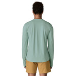 Patagonia 01. MENS APPAREL - MENS LS SHIRTS - MENS LS ACTIVE Men's Long Sleeve Capilene® Cool Sun Shirt TBIX THERMAL BLUE - THIN ICE X-DYE