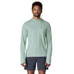Patagonia 01. MENS APPAREL - MENS LS SHIRTS - MENS LS HOODY Men's Capilene® Cool Sun Hoody TBIX THERMAL BLUE - THIN ICE X-DYE