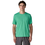 Patagonia 01. MENS APPAREL - MENS SS SHIRTS - MENS SS ACTIVE Men's Capilene® Cool Daily Shirt AQSX AQUA STONE - LIGHT AQUA STONE X-DYE