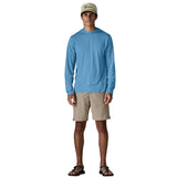 Patagonia 01. MENS APPAREL - MENS LS SHIRTS - MENS LS HOODY Men's Capilene® Cool Daily Hoody SHRX SHORE BLUE - LIGHT SHORE BLUE X-DYE