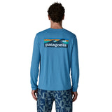 Patagonia 01. MENS APPAREL - MENS LS SHIRTS - MENS LS ACTIVE Men's Long-Sleeved Capilene® Cool Daily Shirt | Board Short Logo SHRX SHORE BLUE - LIGHT SHORE BLUE X-DYE