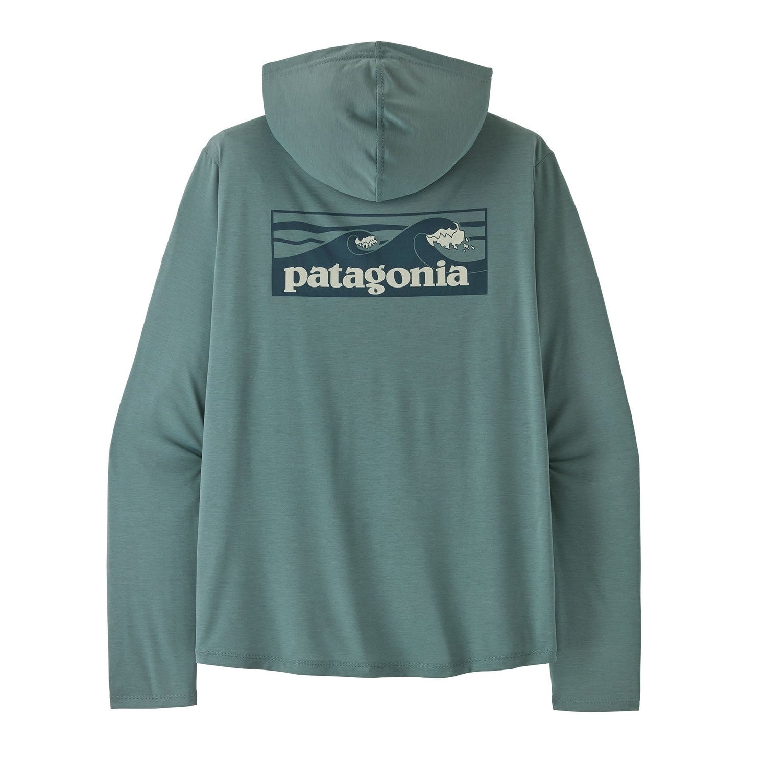 Patagonia 01. MENS APPAREL - MENS LS SHIRTS - MENS LS HOODY Men's Capilene® Cool Daily Hoody | Boardshort Logo BSLX BLUE SAGE - LIGHT BLUE SAGE X-DYE