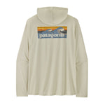 Patagonia 01. MENS APPAREL - MENS LS SHIRTS - MENS LS HOODY Men's Capilene® Cool Daily Hoody | Boardshort Logo DYWH DYNO WHITE