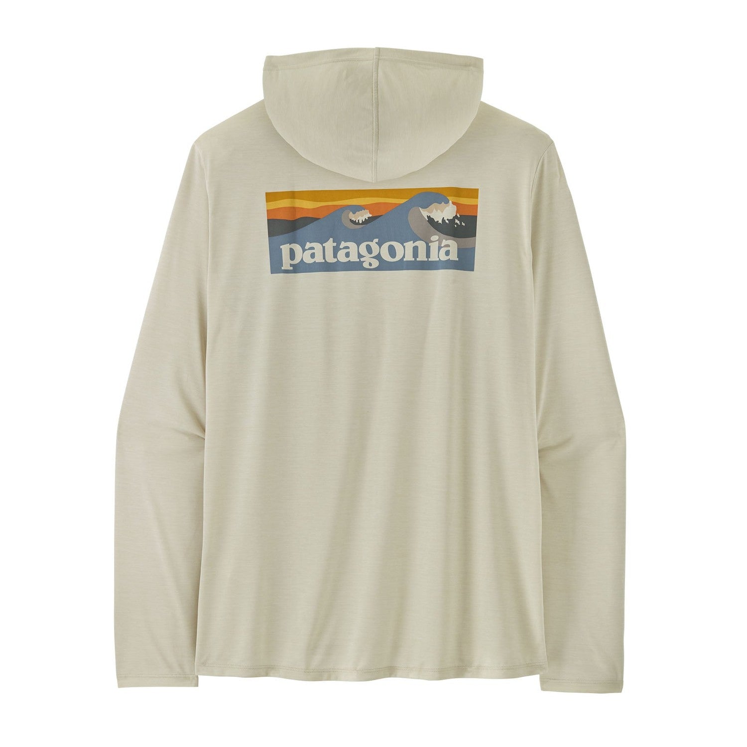Patagonia 01. MENS APPAREL - MENS LS SHIRTS - MENS LS HOODY Men's Capilene® Cool Daily Hoody | Boardshort Logo DYWH DYNO WHITE