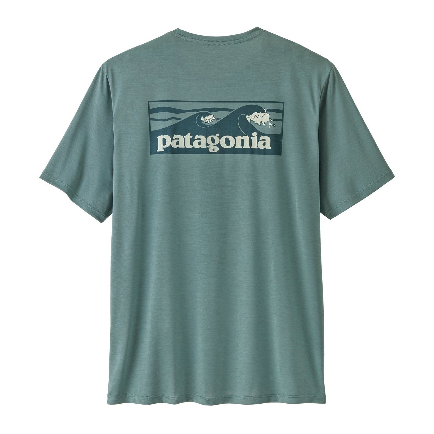 Patagonia 01. MENS APPAREL - MENS SS SHIRTS - MENS SS ACTIVE Men's Capilene® Cool Daily Shirt | Boardshort Logo BSLX BLUE SAGE - LIGHT BLUE SAGE X-DYE