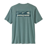 Patagonia 01. MENS APPAREL - MENS SS SHIRTS - MENS SS ACTIVE Men's Capilene® Cool Daily Shirt | Boardshort Logo BSLX BLUE SAGE - LIGHT BLUE SAGE X-DYE