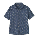 Patagonia 01. MENS APPAREL - MENS SS SHIRTS - MENS SS BUTTON UP Men's Back Step Shirt BQDO BOUQUET| DOLOMITE BLUE
