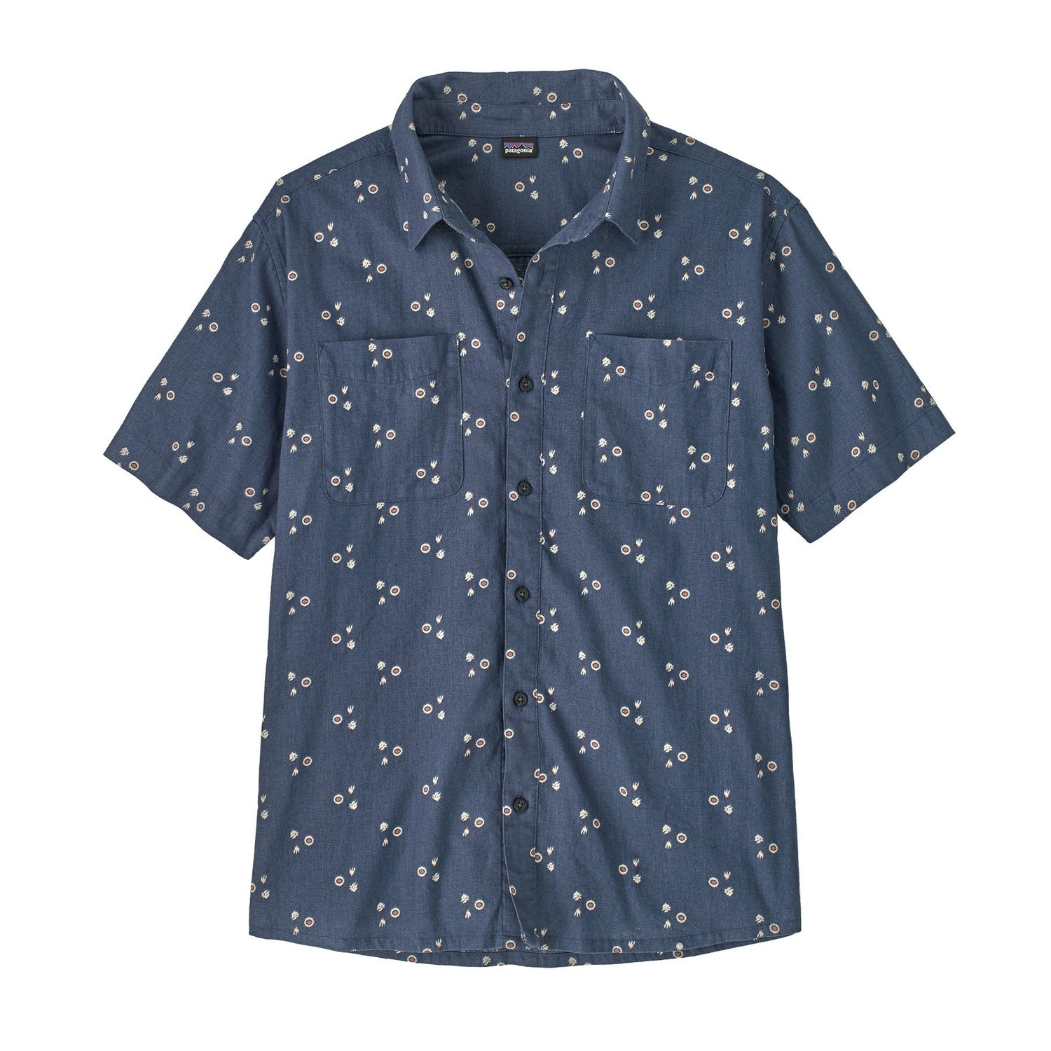 Patagonia 01. MENS APPAREL - MENS SS SHIRTS - MENS SS BUTTON UP Men's Back Step Shirt BQDO BOUQUET| DOLOMITE BLUE