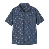 Patagonia 01. MENS APPAREL - MENS SS SHIRTS - MENS SS BUTTON UP Men's Back Step Shirt BQDO BOUQUET| DOLOMITE BLUE