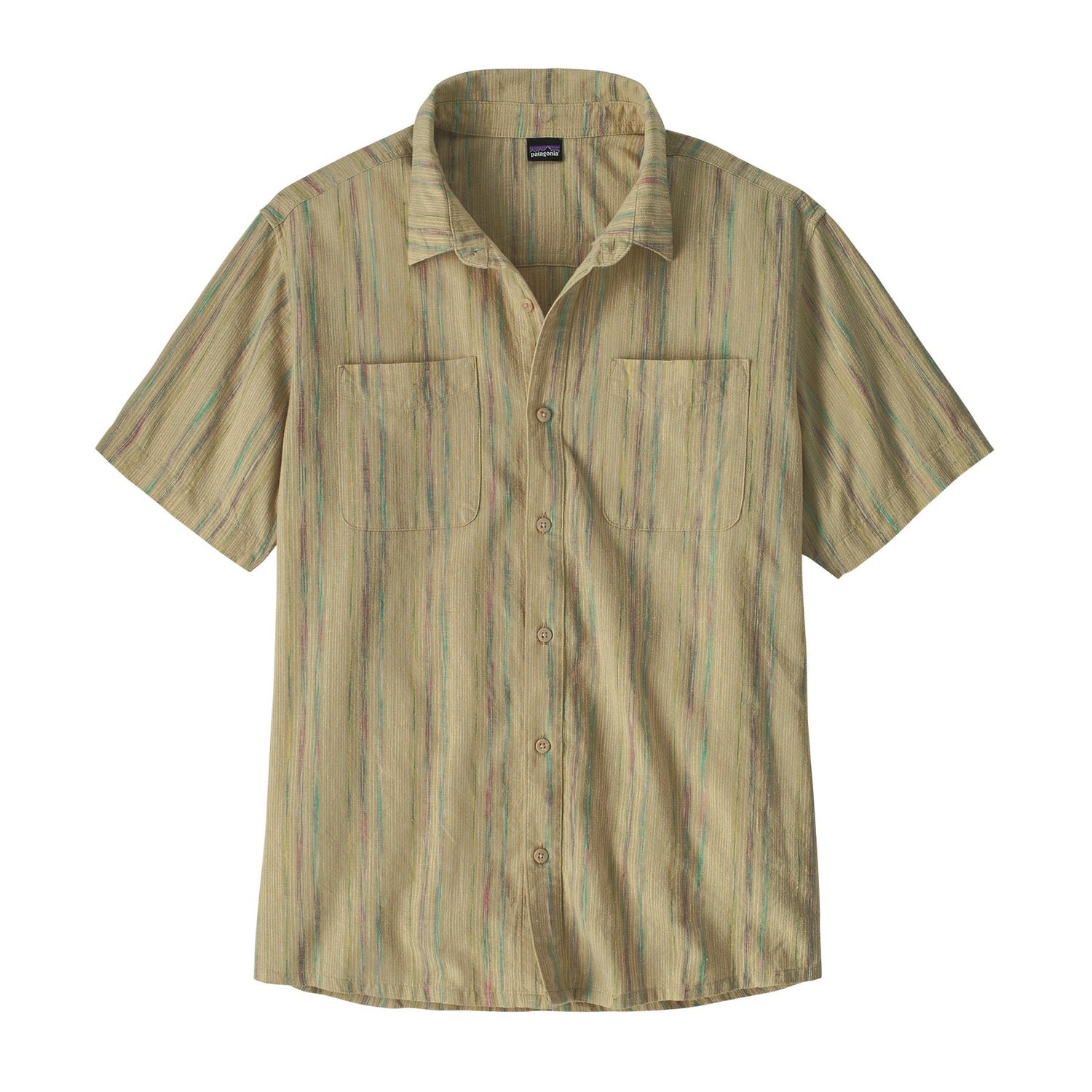 Patagonia 01. MENS APPAREL - MENS SS SHIRTS - MENS SS BUTTON UP Men's Back Step Shirt RPWE RAPIDS| WEATHERED STONE