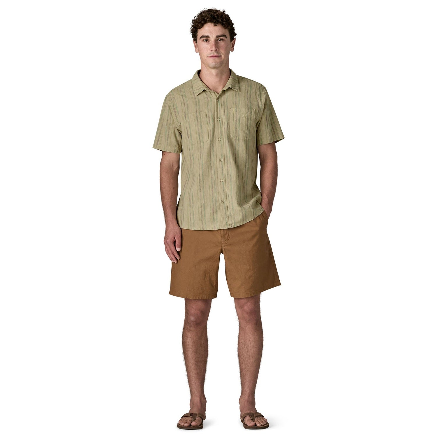 Patagonia 01. MENS APPAREL - MENS SS SHIRTS - MENS SS BUTTON UP Men's Back Step Shirt RPWE RAPIDS| WEATHERED STONE