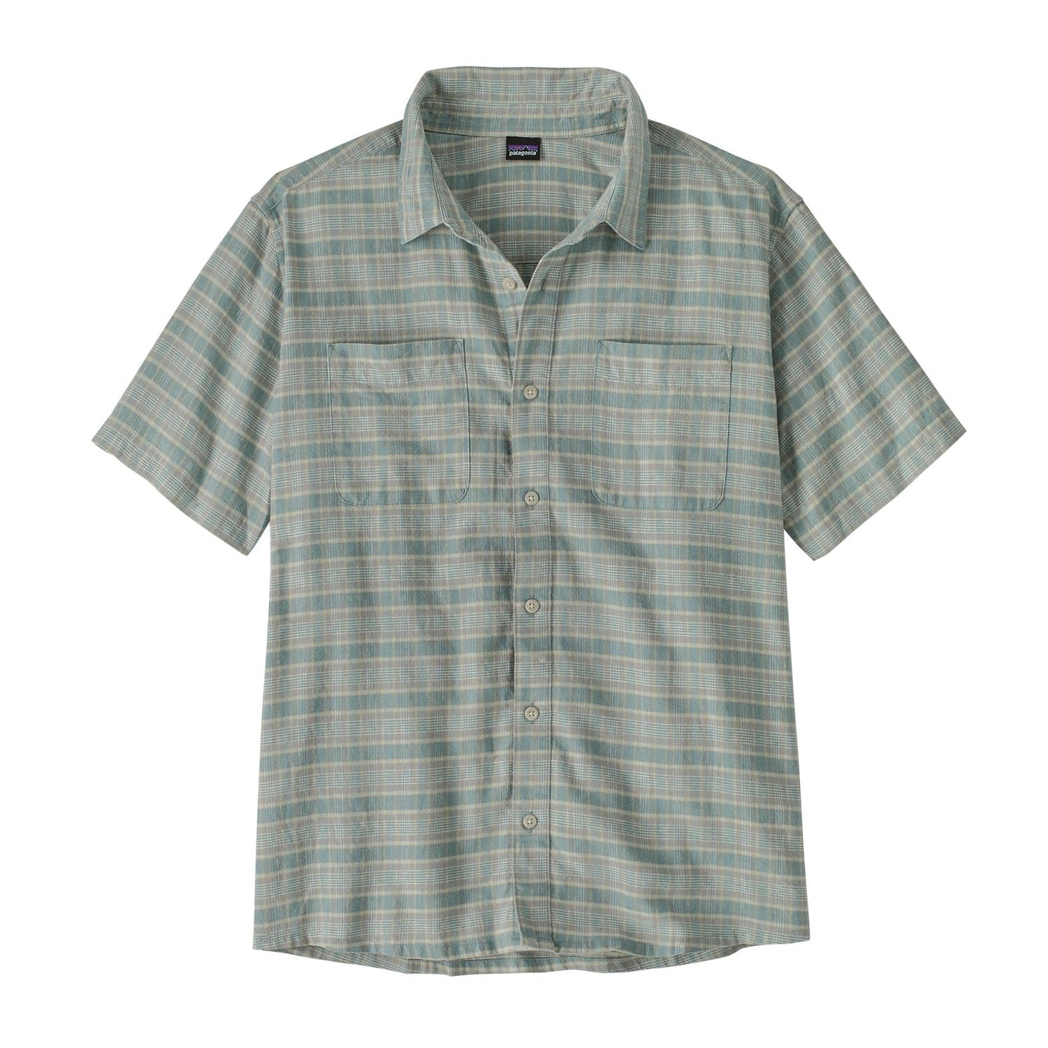 Patagonia 01. MENS APPAREL - MENS SS SHIRTS - MENS SS BUTTON UP Men's Back Step Shirt SLSG STROLL| BLUE SAGE