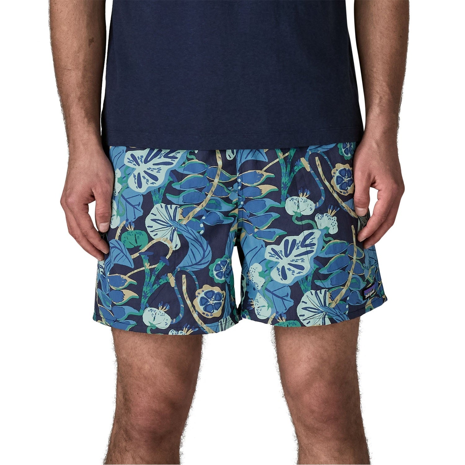 Patagonia 01. MENS APPAREL - MENS SHORTS - MENS SHORTS ACTIVE Men's Baggies Shorts - 5in TCLN TROPICLIMB| NEW NAVY