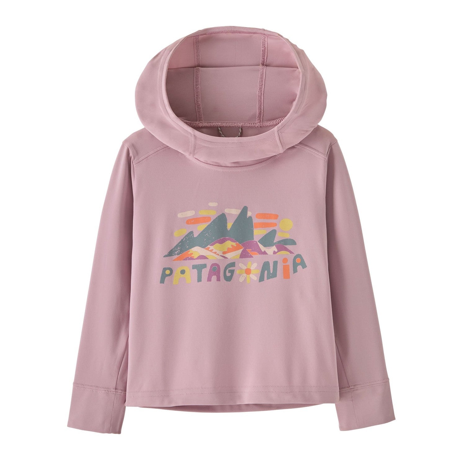 Patagonia 03. KIDS|BABY - BABY - BABY TOPS Baby Capilene® Silkweight UPF Hoody FSQV FITZ ROY SUPERBLOOM| QUIET VIOLET