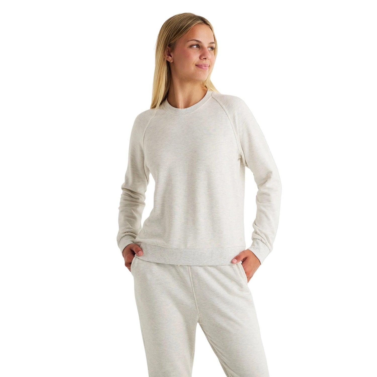 Women's Bamboo Lightweight Fleece Crew