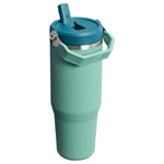 Stanley 08. DRINKWARE - WATER BOTTLES - WATER BOTTLES The Iceflow Flip Straw 2.0 Tumbler 30 oz SPRING GREEN