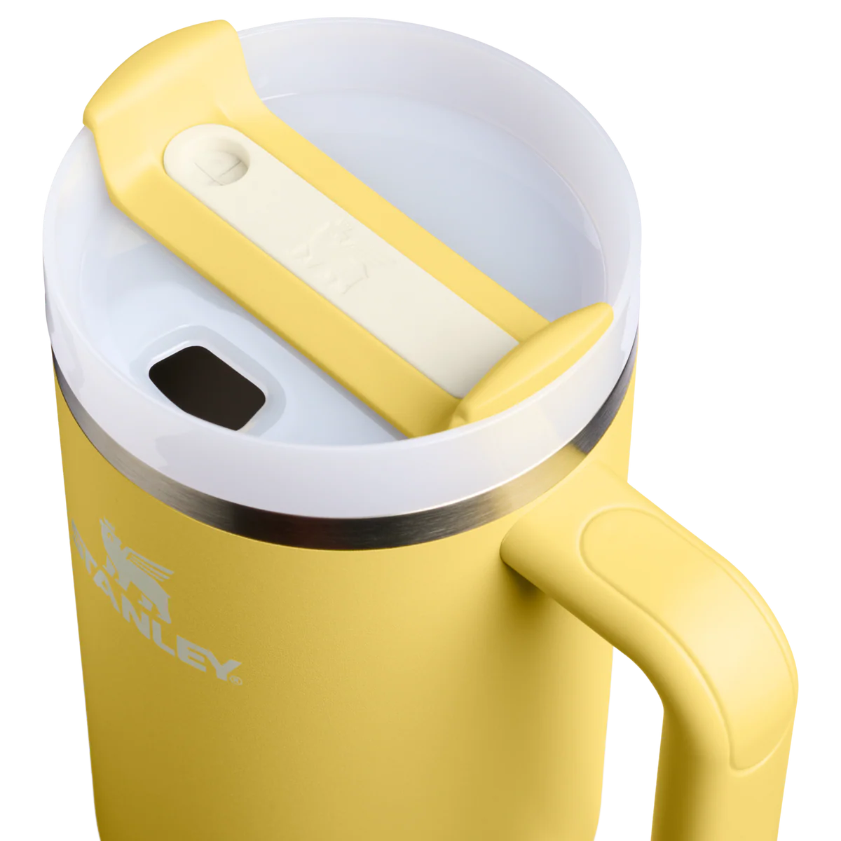 Stanley 08. DRINKWARE - WATER BOTTLES - WATER BOTTLES The Quencher H2.0 Flowstate Tumbler 40 oz DAFFODIL