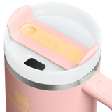 Stanley 08. DRINKWARE - WATER BOTTLES - WATER BOTTLES The Quencher H2.0 Flowstate Tumbler 30 oz PEACH ROSE