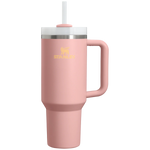 Stanley 08. DRINKWARE - WATER BOTTLES - WATER BOTTLES The Quencher H2.0 Flowstate Tumbler 40 oz PEACH ROSE