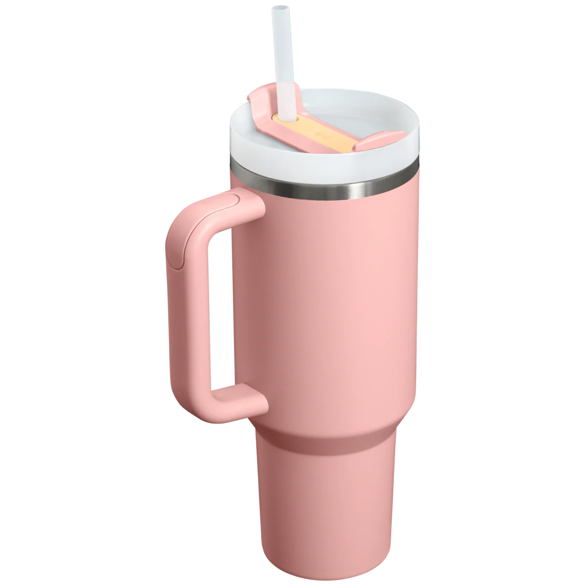 Stanley 08. DRINKWARE - WATER BOTTLES - WATER BOTTLES The Quencher H2.0 Flowstate Tumbler 40 oz PEACH ROSE