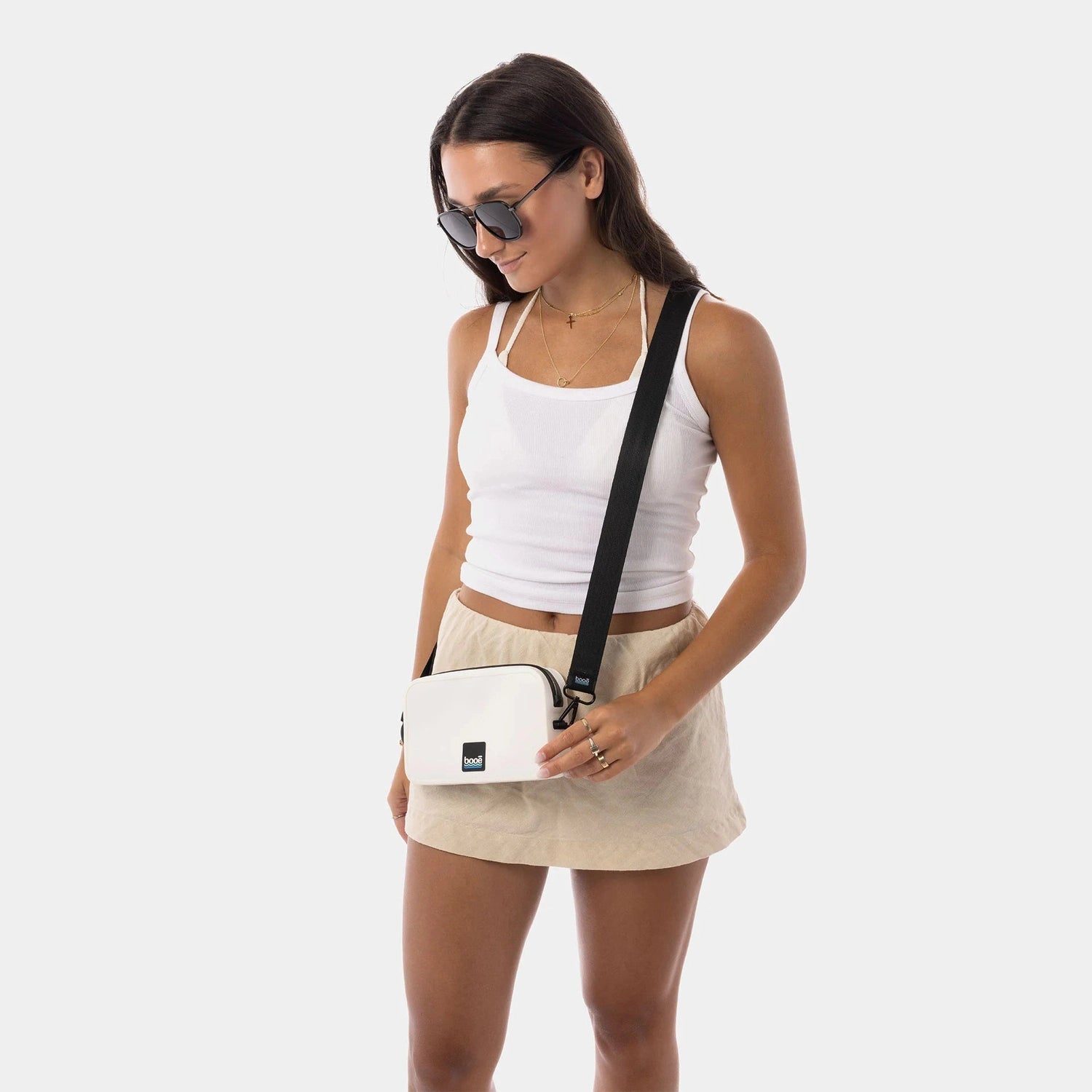 Booe 12. HARDGOODS - CAMP|HIKE|TRAVEL - STUFF SACKS|DRY BAGS Waterproof Belt Bag SAIL WHITE