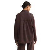 Z Supply 02. WOMENS APPAREL - WOMENS JACKETS - WOMENS JACKETS CASUAL Women's All Day Knit Jacket CLC CHOCOLATE CHERRY