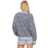 Women's Everyday French Terry Striped Crew