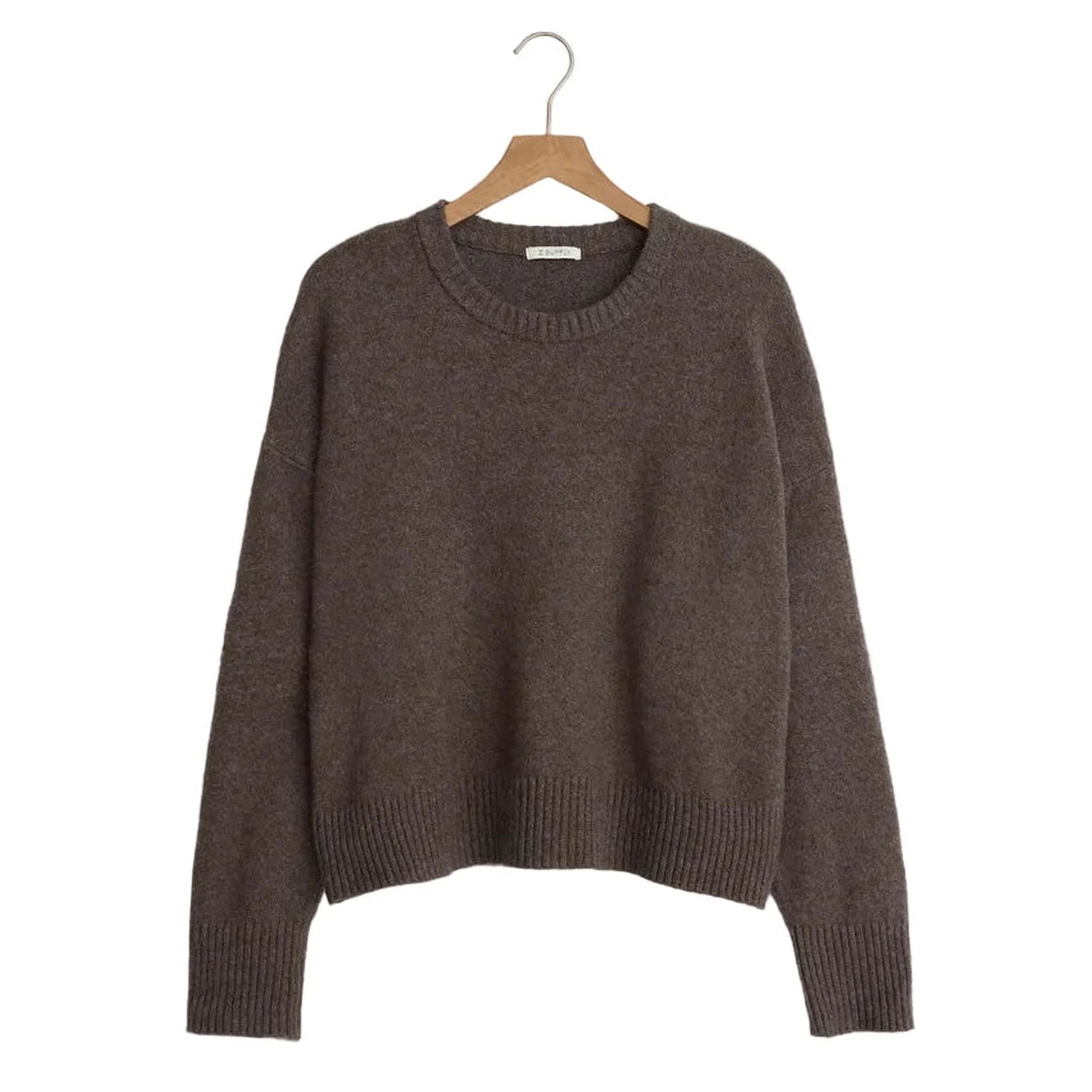 Z Supply 02. WOMENS APPAREL - WOMENS HOODIES|SWEATERS - WOMENS PO SWEATERS Women's Cirrus Cozy Sweater BAH BURNT ASH HEATHER