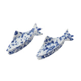 Women’s Adorro Coastal Blue Floral Fish Claw Clip adorro