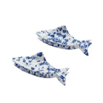 Women’s Adorro Coastal Blue Floral Fish Claw Clip adorro