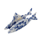 Women’s Adorro Coastal Blue Floral Fish Claw Clip adorro
