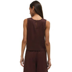 Z Supply 02. WOMENS APPAREL - WOMENS SS SHIRTS - WOMENS TANK CASUAL Women's Sloane Linen Top CLC CHOCOLATE CHERRY