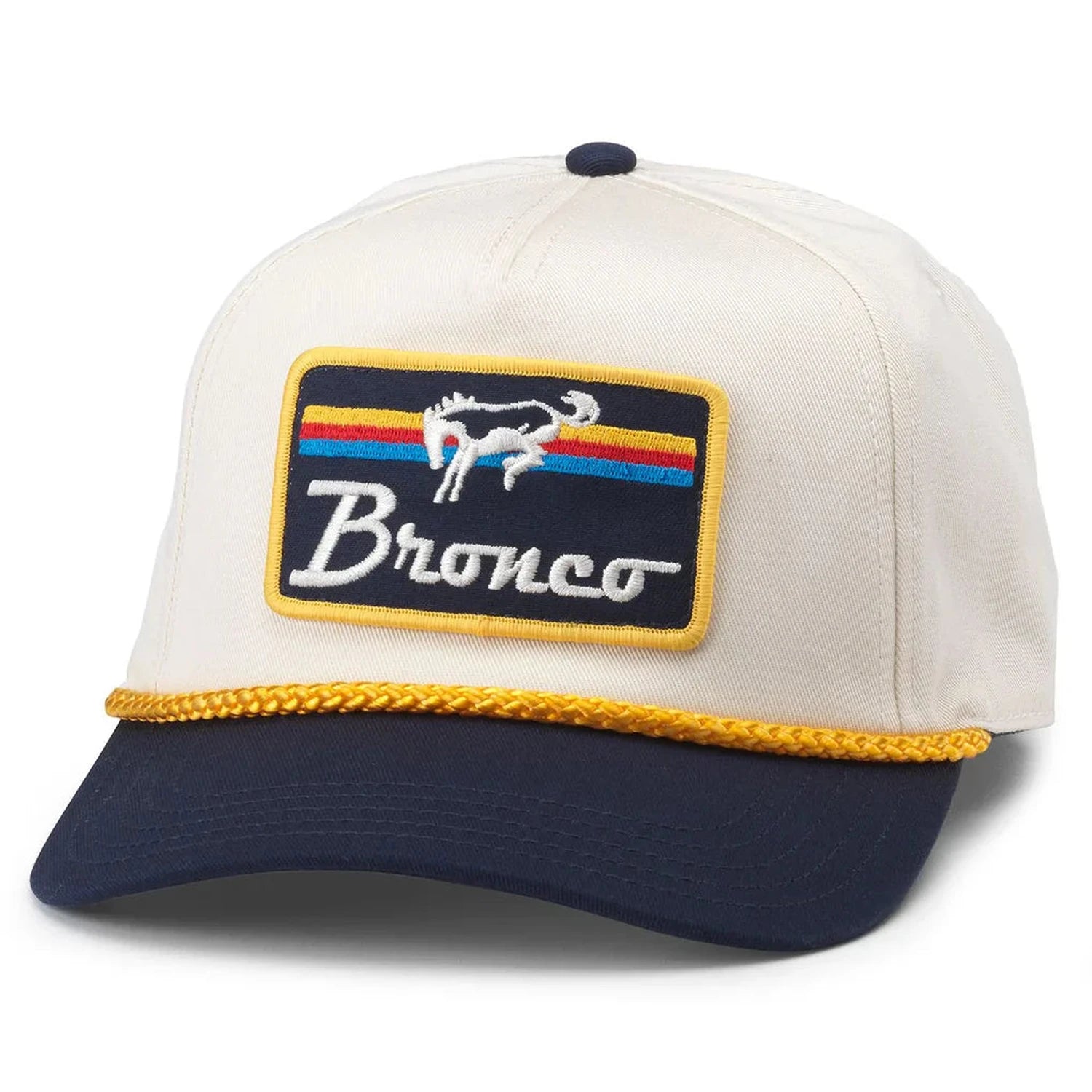 AMERICAN NEEDLE 11. HATS - HATS BILLED - HATS BILLED Bronco Roscoe Hat - Ivory | Navy