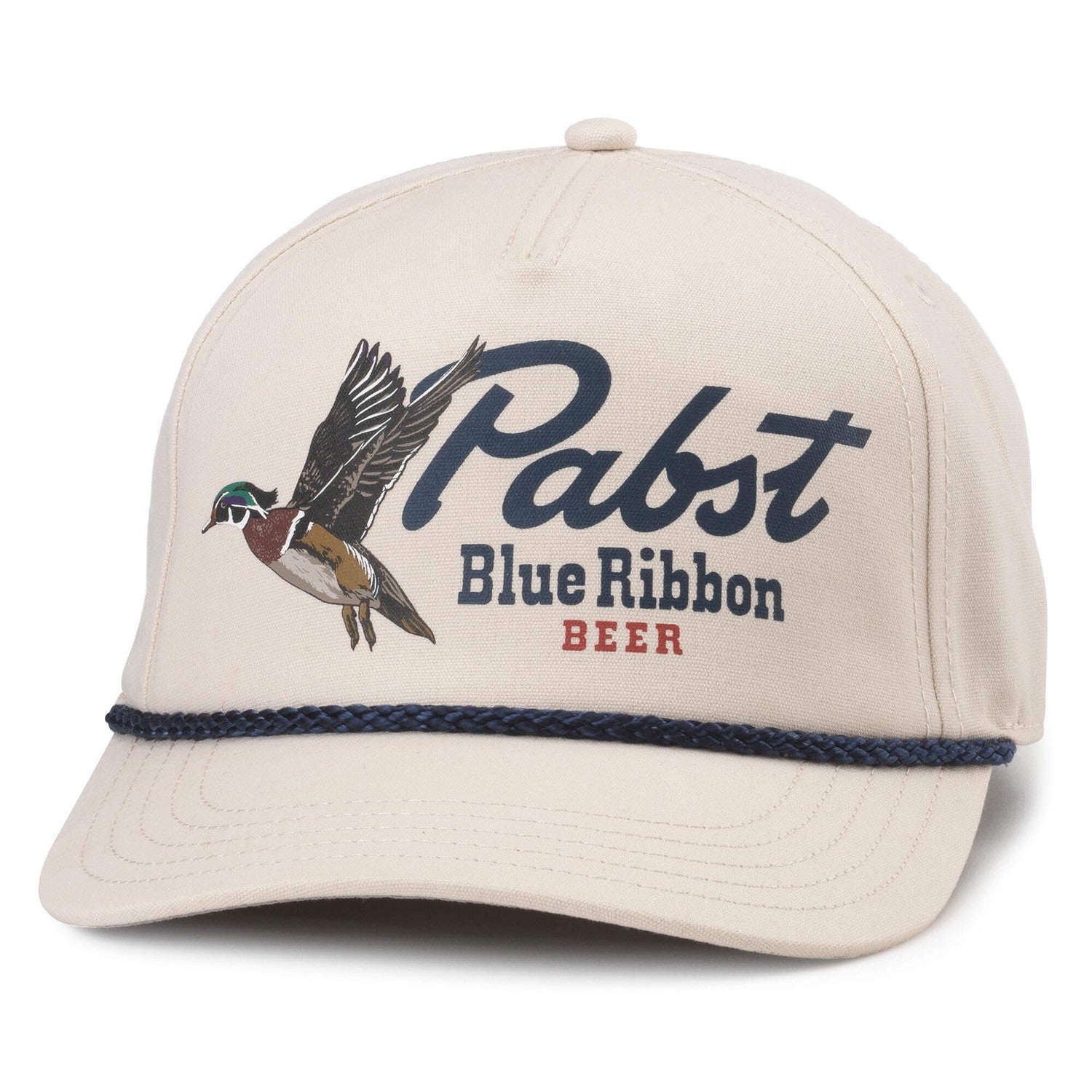 AMERICAN NEEDLE 11. HATS - HATS BILLED - HATS BILLED Pabst Canvas Cappy Hat - Ivory