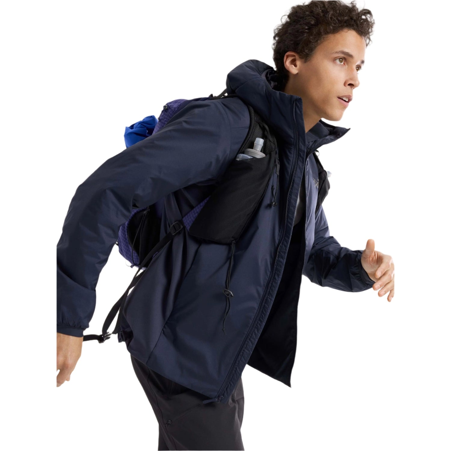 Arc'teryx 01. MENS APPAREL - MENS JACKETS - MENS JACKETS INSULATED Men's Atom Hoody BLACK SAPPHIRE