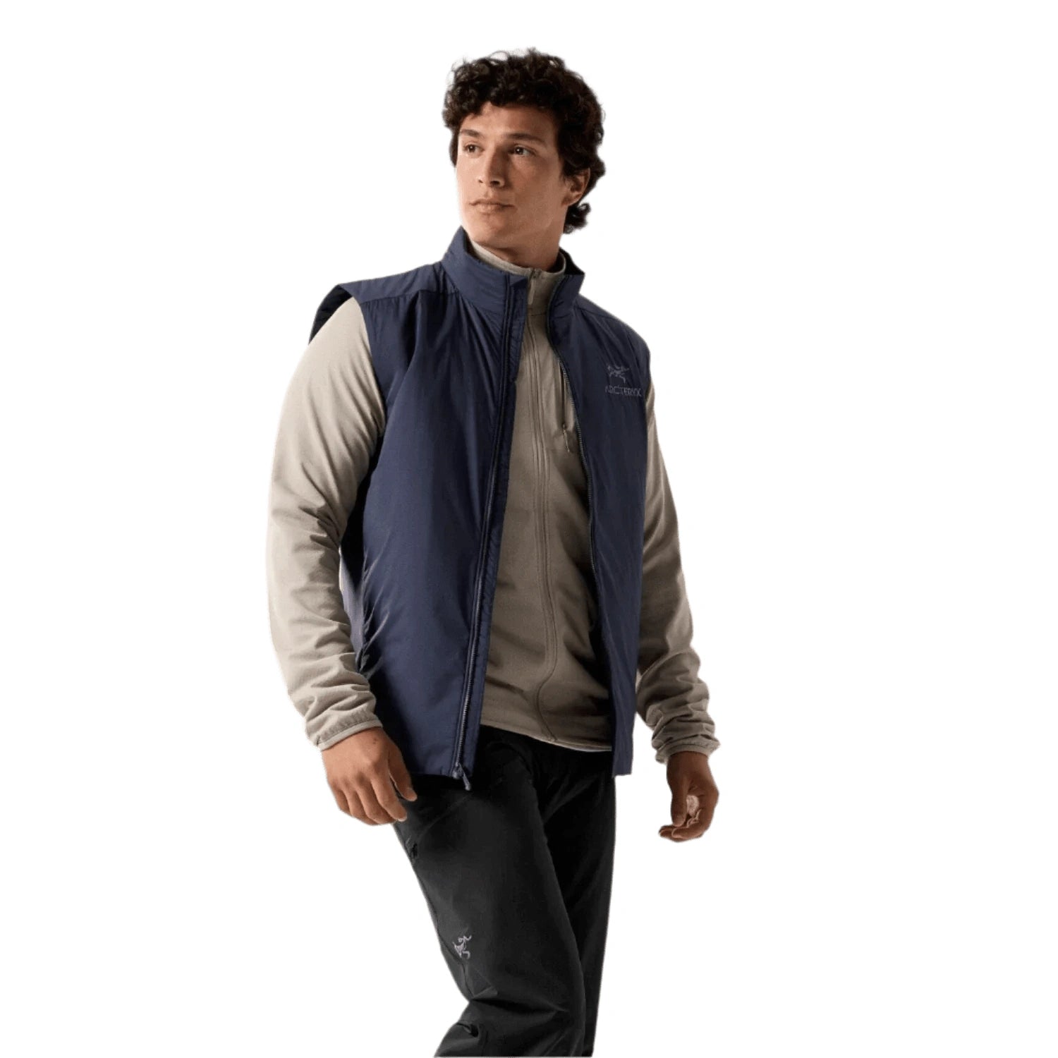 Men's Atom Vest with Coreloft Compact and Stretch Fleece – High Men's Atom Vest with Coreloft Compact and Stretch Fleece – High