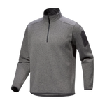 Arc'teryx 01. MENS APPAREL - MENS HOODIES|SWEATERS - MENS PO Q ZIP Men's Covert 1/2 Zip Neck 021529 VOID HEATHER | GRAPHITE